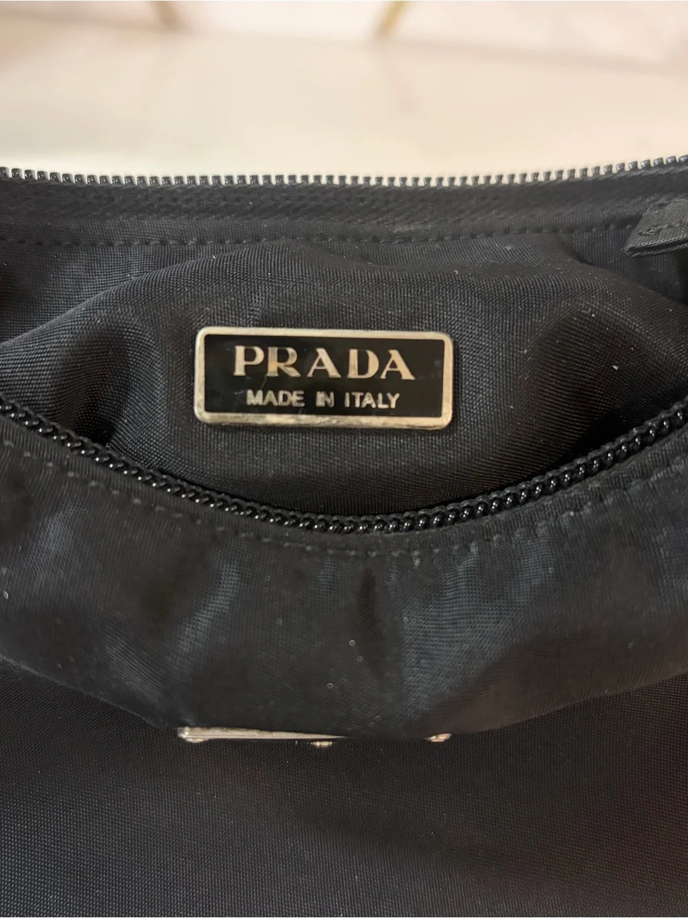 🔥Authentic Prada Tessuto Nylon Mini Hobo Bag | Black | (Reissue $1320.00)